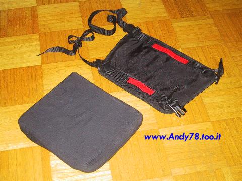 Cuscino passeggero e supporto-sella per borse laterali